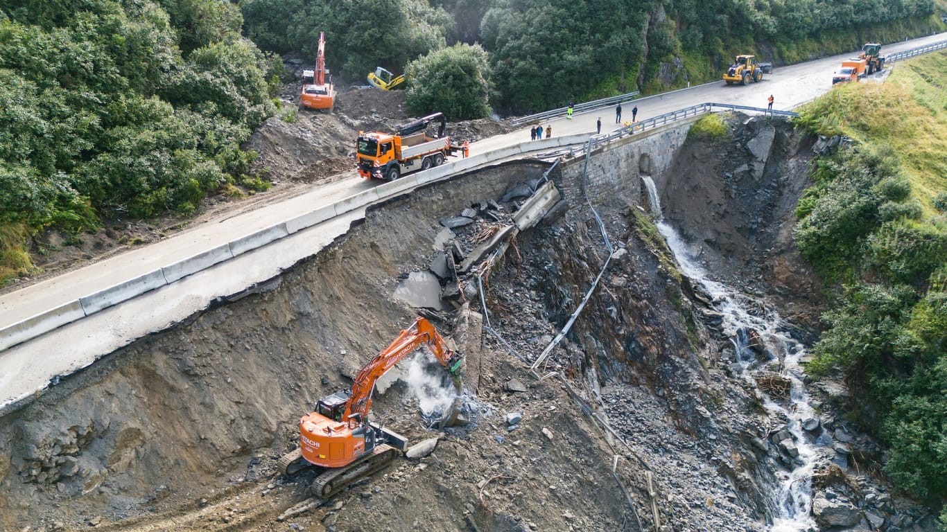 Unwetterschäden am Arlberg