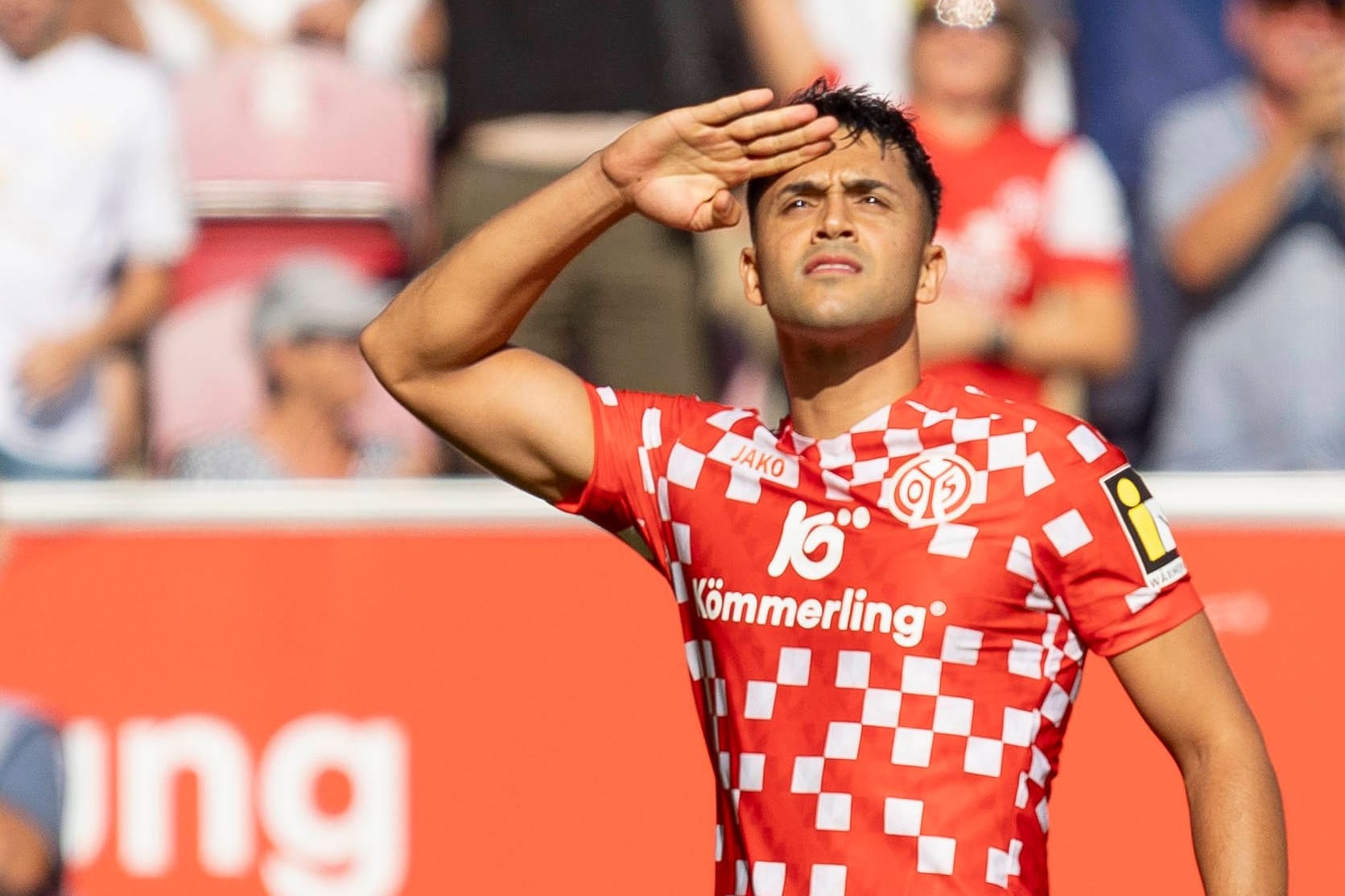 Nadiem Amiri: Er traf zum Bundesliga-Auftakt sehenswert per Freistoß.