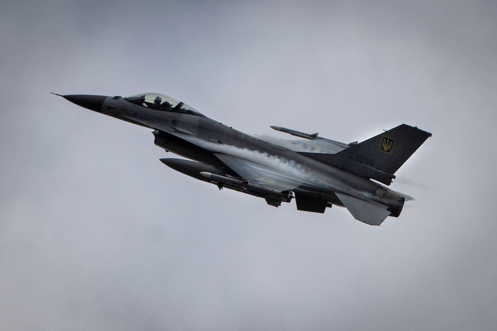 Ukraine-Krieg - Selenskyj stellt erste F-16 der Ukraine vor