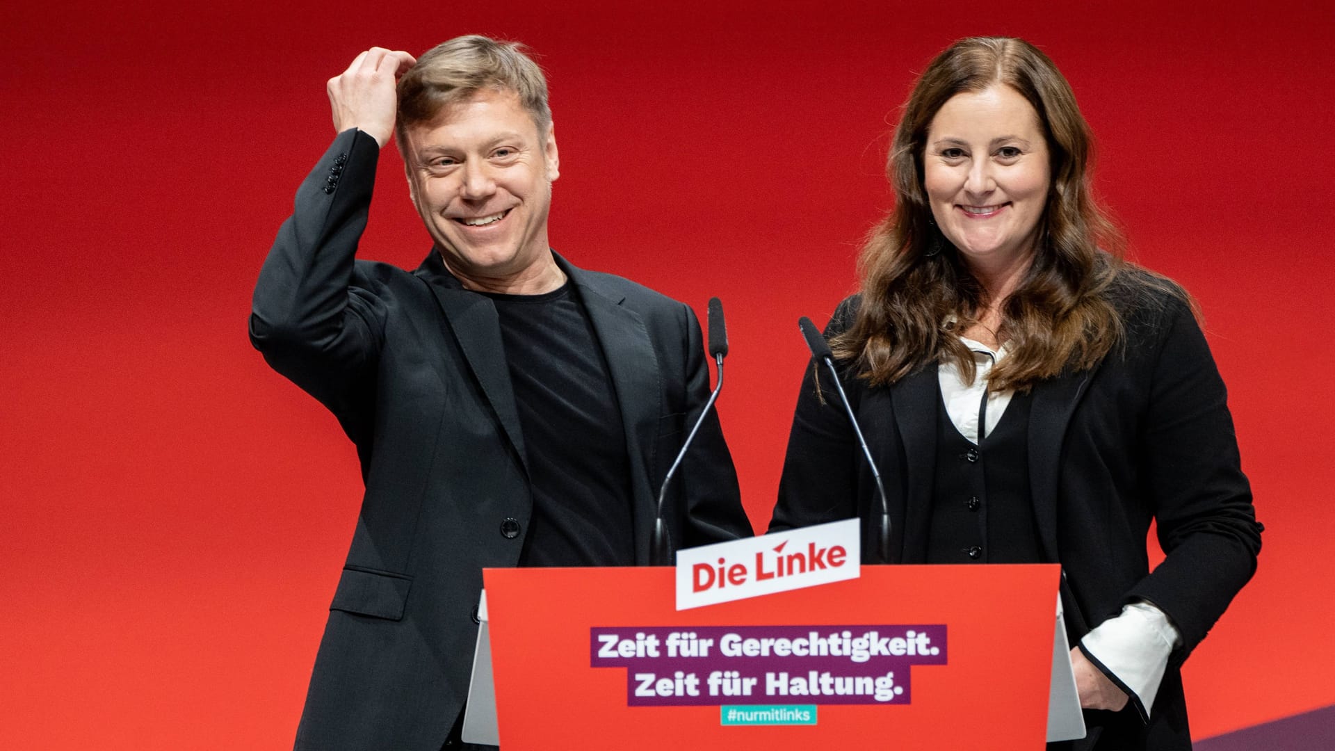 Martin Schirdewan und Janine Wissler: Die Parteivorsitzenden der Linken wollen ihr Amt abgeben.