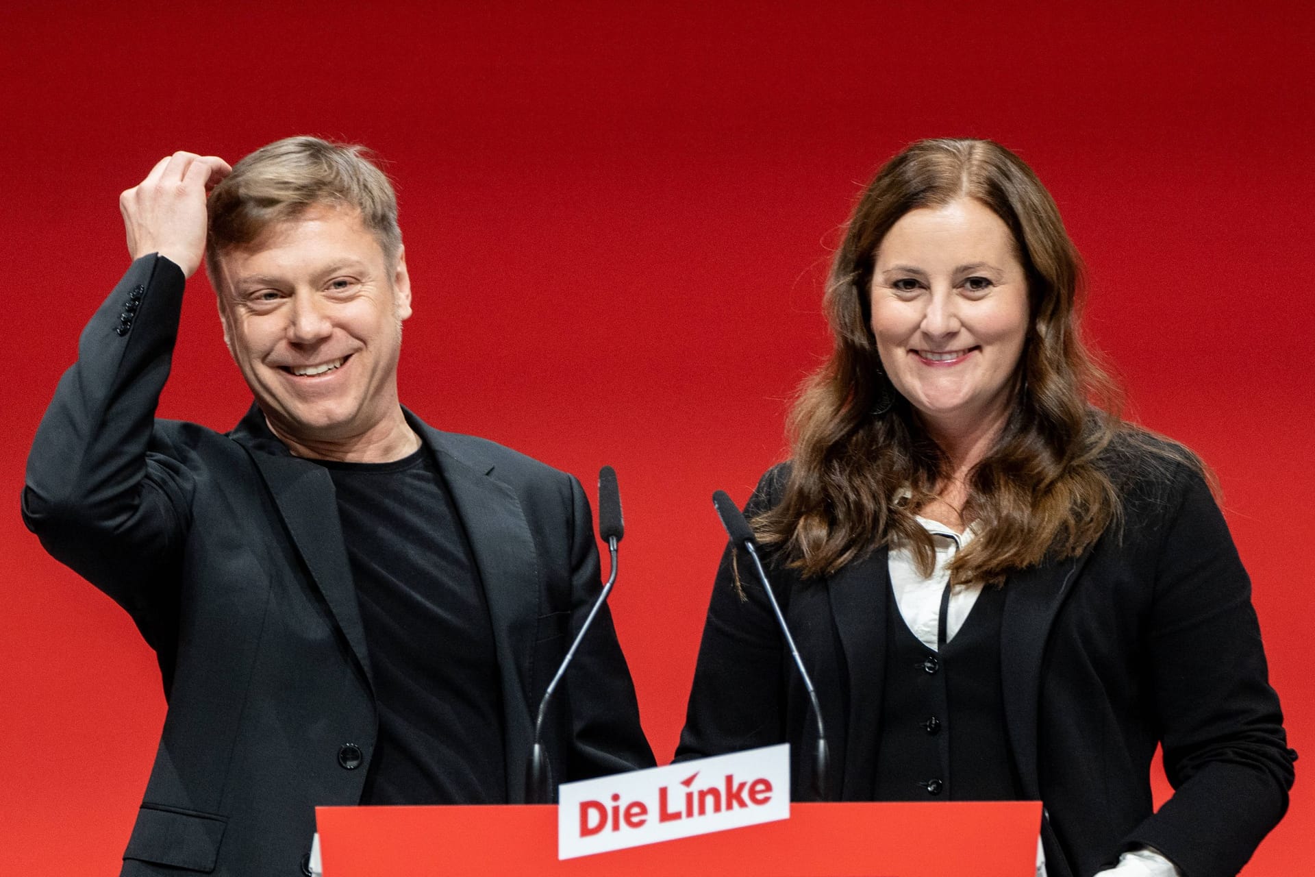 Martin Schirdewan und Janine Wissler: Die Parteivorsitzenden der Linken wollen ihr Amt abgeben.