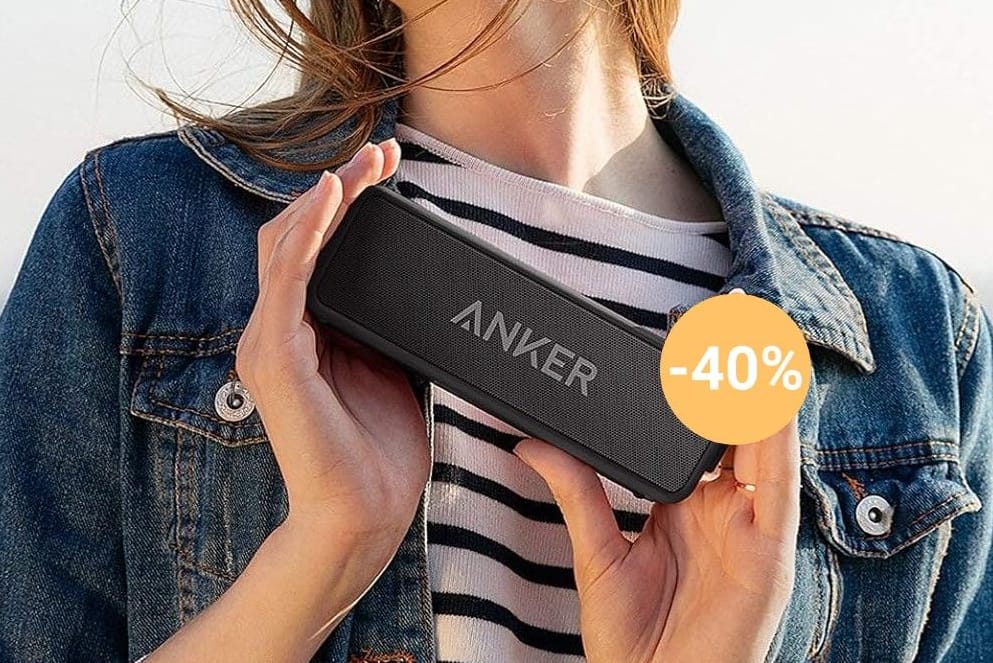 Wasserdicht und für Draußen geeignet: Der mobile Bluetooth-Lautsprecher Soundcore 2 von Anker ist aktuell 40 Prozent reduziert.