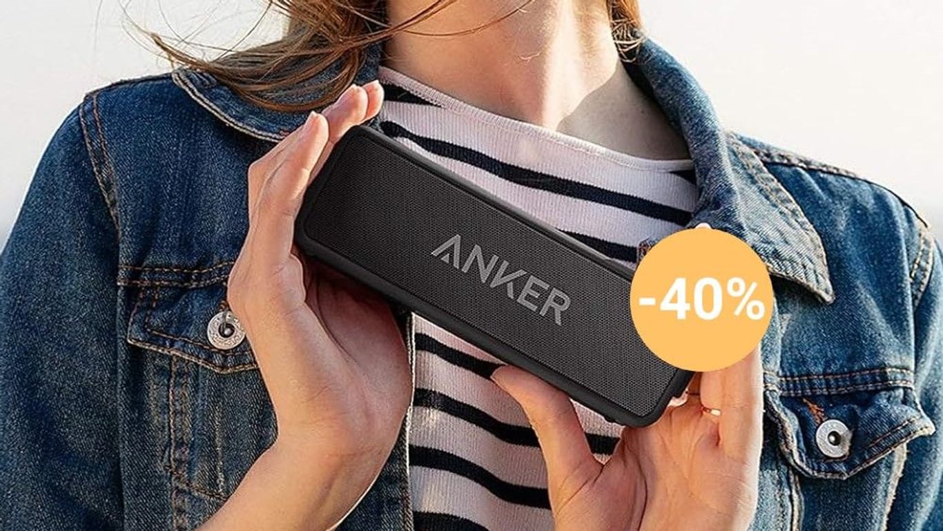 Wasserdicht und für Draußen geeignet: Der mobile Bluetooth-Lautsprecher Soundcore 2 von Anker ist aktuell 40 Prozent reduziert.