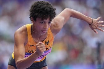 Chance auf Gold: Malaika Mihambo beim Weitsprung.