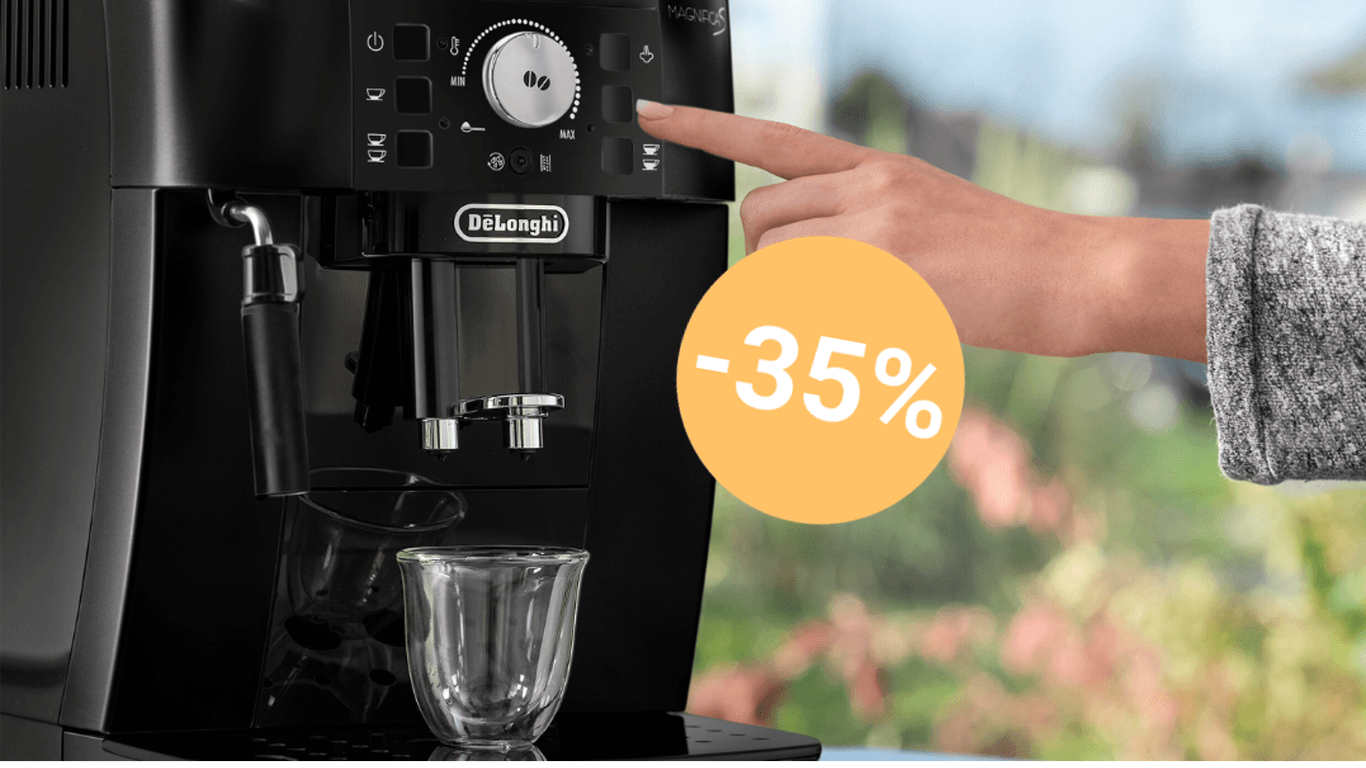 Damit Sie den typischen Kaffeeduft in vollen Zügen genießen können, bietet Amazon den De'Longhi Kaffeevollautomaten zum Tiefstpreis an.