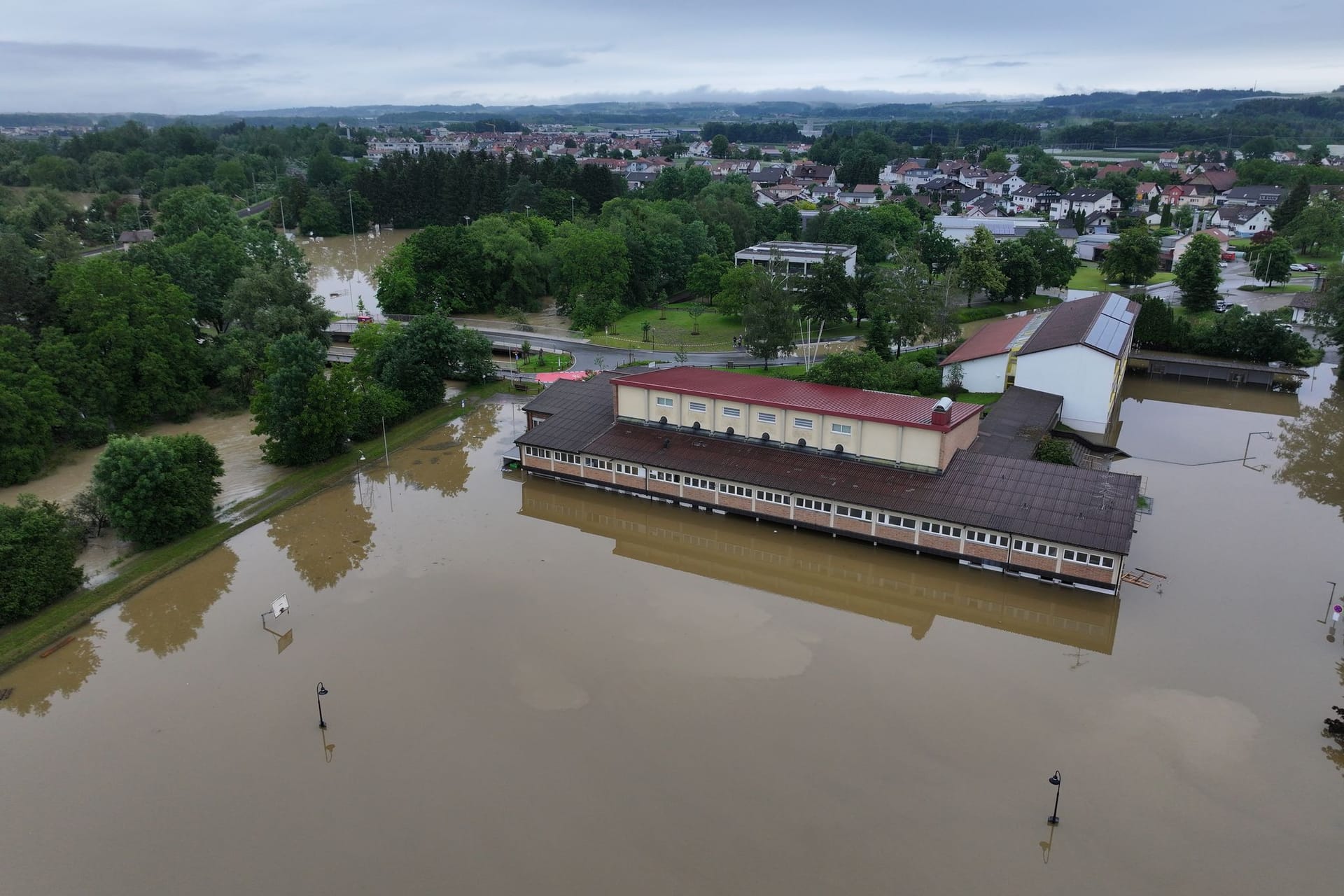 Hochwasser in Baden-Württemberg - Meckenbeuren