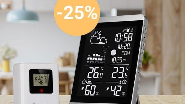 Im Onlineshop von Aldi bekommen Sie heute eine Wetterstation von Bresser für weniger als 50 Euro im Angebot.