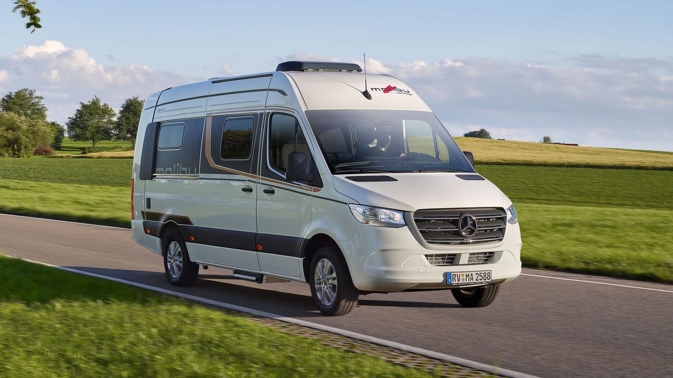 Erweitert: Der Malibu Genius auf Sprinter-Basis hat ein XL-Heck aus GfK.