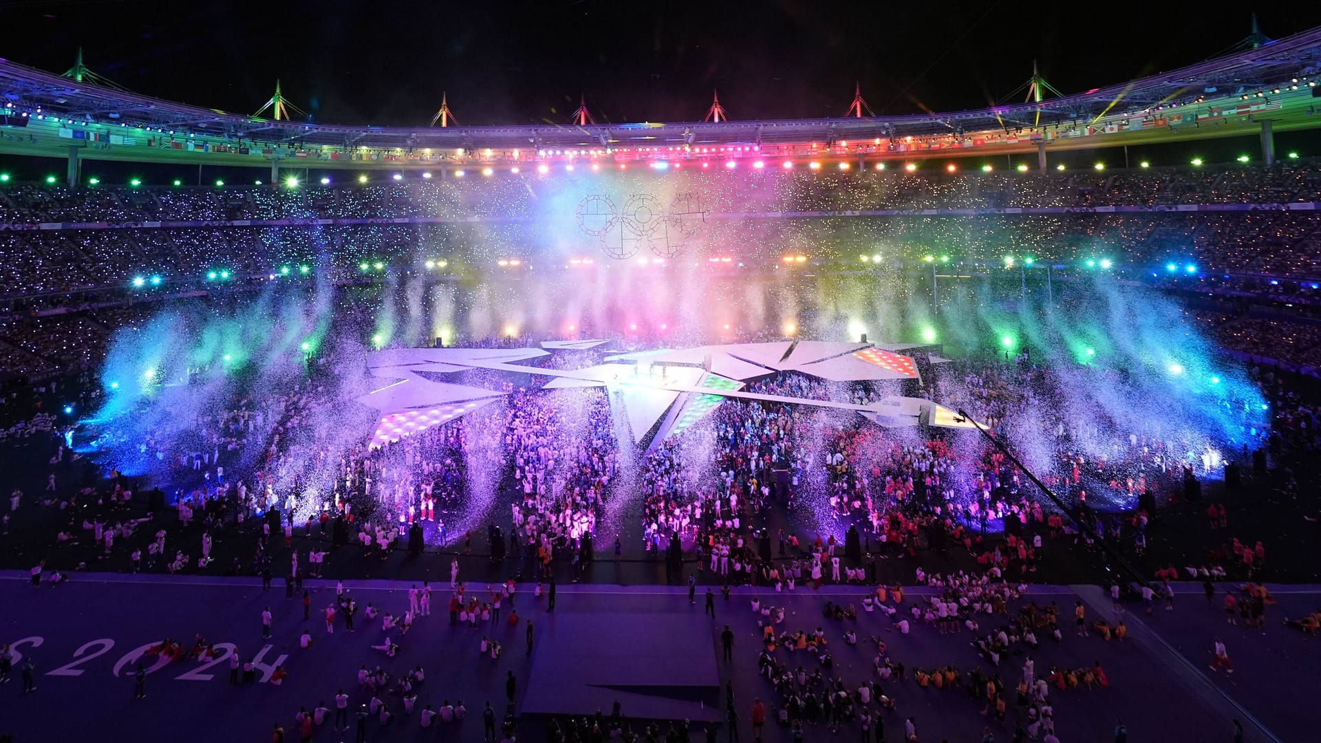 Stimmungsvolles Ende: Die Abschlussfeier der Olympischen Spiele in Paris wurde nochmal zum Spektakel.