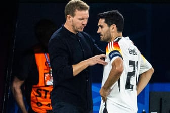 Führungsduo: Bundestrainer Nagelsmann (li.) und Kapitän Gündoğan.