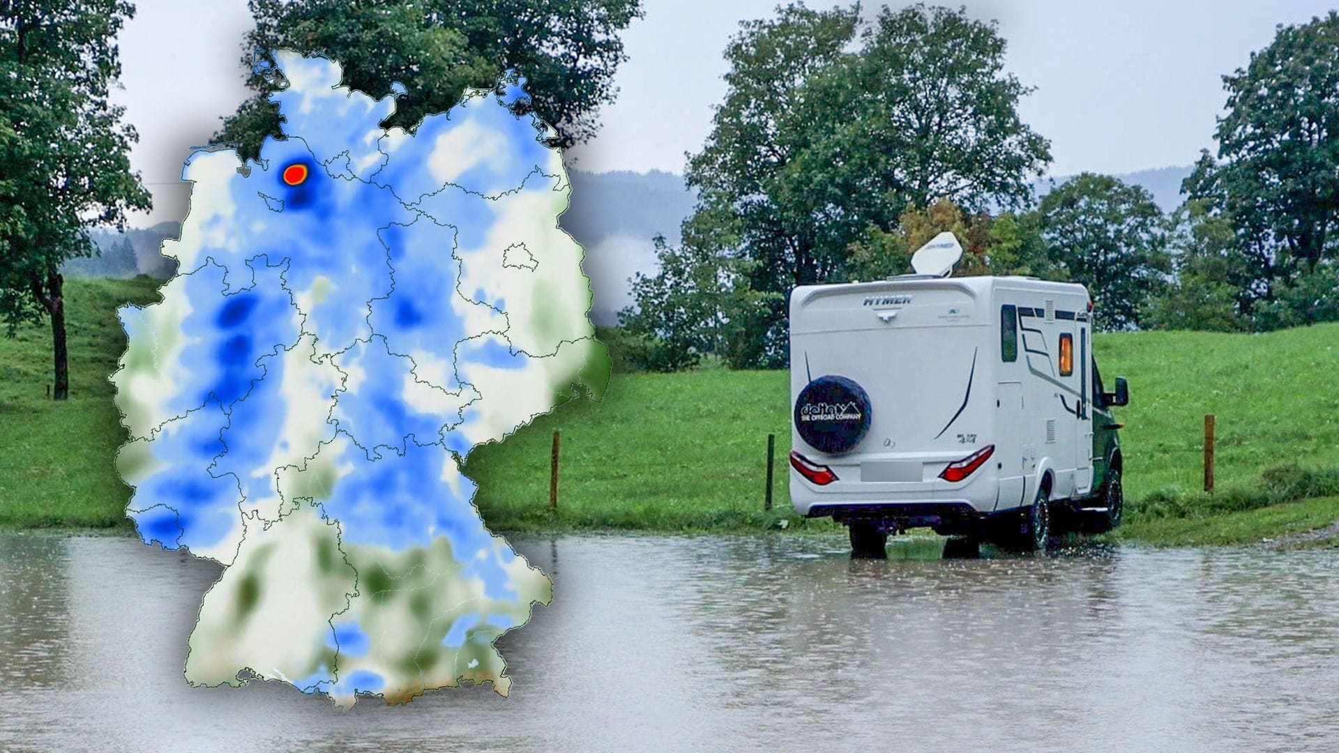 Wetterkarten zeigen die Aussichten für die kommenden Tage.