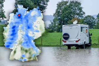 Wetterkarten zeigen die Aussichten für die kommenden Tage.