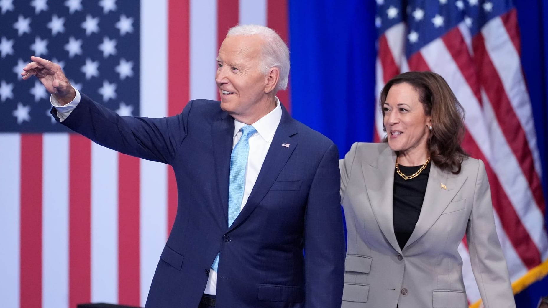 Wahlkampf in den USA - Biden und Harris in Maryland