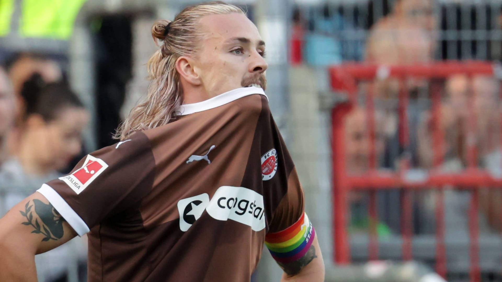 Jackson Irvine vom FC St. Pauli. Jackson Irvine vom FC St. Pauli.