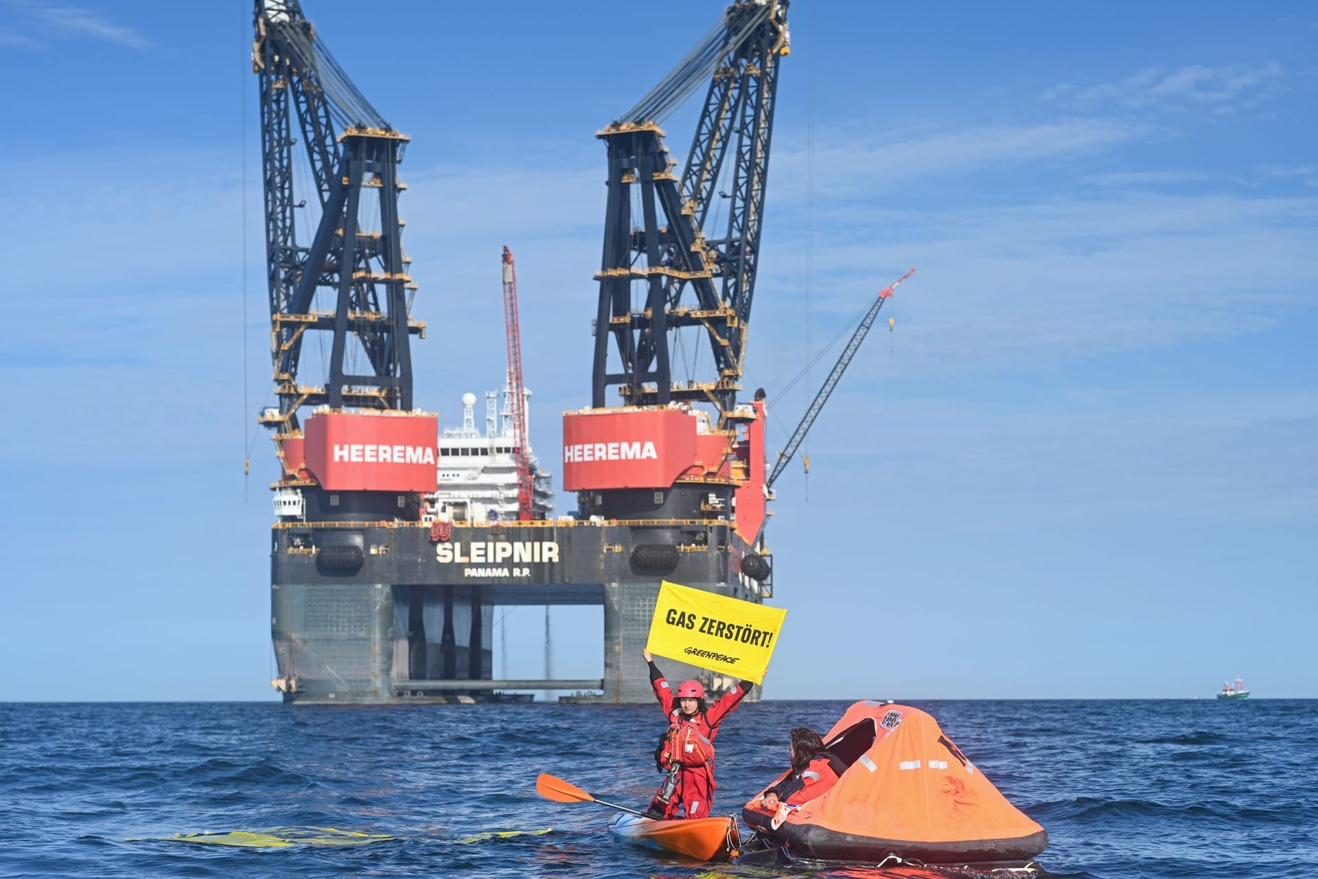 Greenpeace-Aktion auf der Nordsee