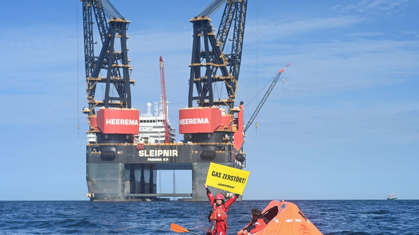 Greenpeace-Aktion auf der Nordsee