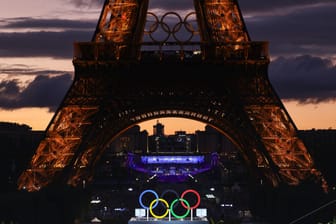 Der Eiffelturm in Paris: Die Olympischen Spiele starteten am 26. Juli und endeten am 11. August.