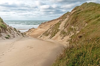 Strandzugang in den Dünen an der dänischen Nordseeküste in Jütland bei Nørre Vorupør (Archivbild): Hier in der Region ereignete sich das Unglück.