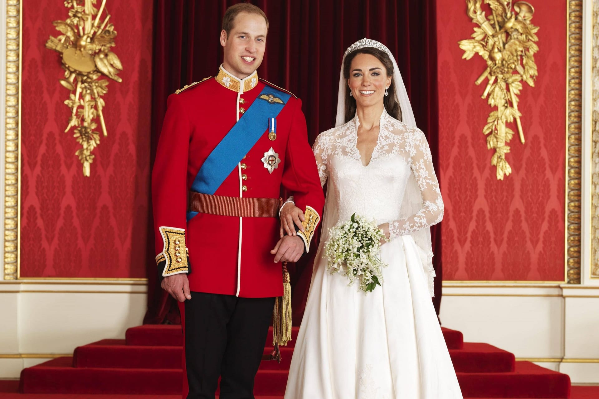 Prinz William und Prinzessin Kate ein paar Jahre später bei ihrer Hochzeit im April 2011.