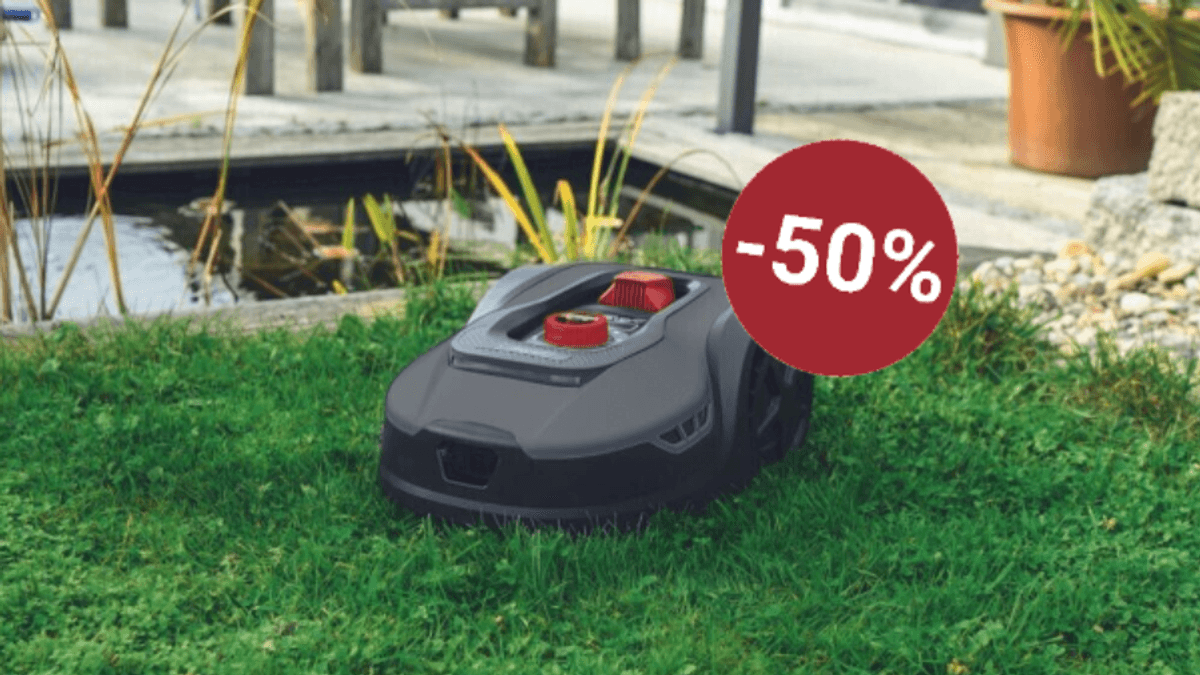 Jetzt ScheppachMähroboter bei Aldi sensationelle 50 Prozent günstiger