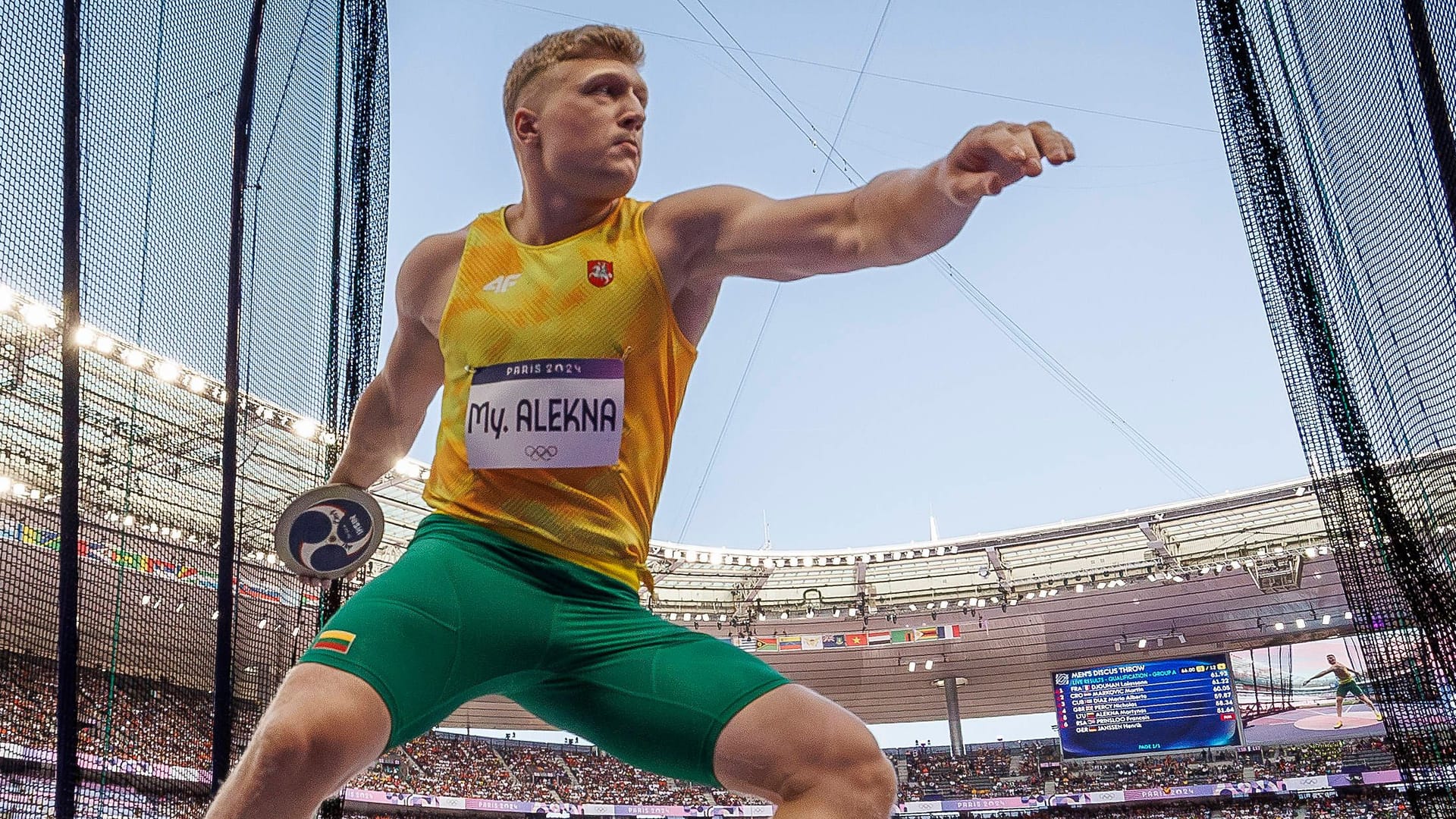 Diskurswerfer Mykolas Alekna: Der Litauer brach am Mittwochabend den olympischen Rekord seines Vaters.