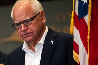 Tim Walz: Er kämpft mit Kamala Harris um den Einzug ins Weiße Haus.