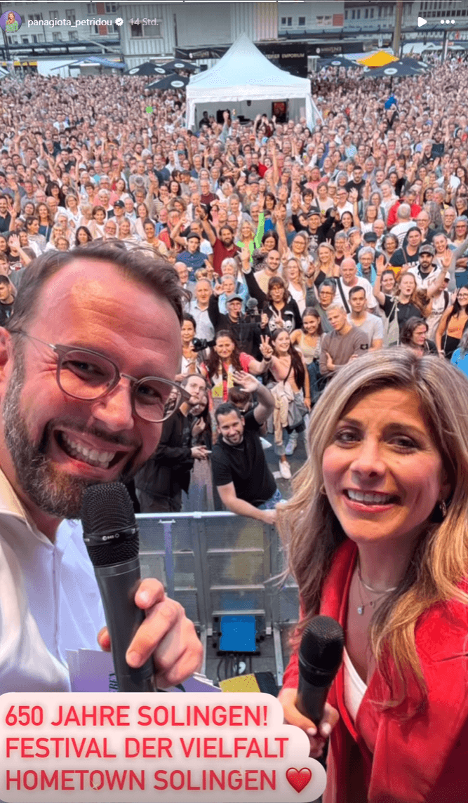 Panagiota Petridou auf dem Solinger Stadtfest