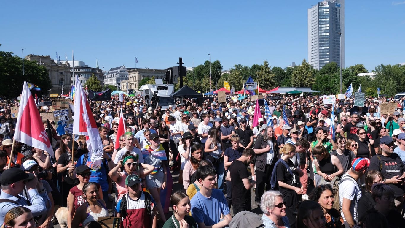 Demo gegen Rechtsextremismus