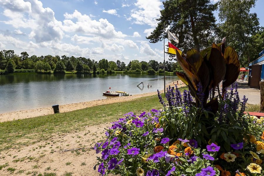 Das Waldschwimmbad ist nicht nur wegen seiner idyllischen Lage einer der beliebtesten Badeseen in der Region. Der alte Baumbestand und ein Sandstrand lassen mediterranes Urlaubsflair aufkommen. Mit einer bewachten Wasserfläche von 28.000 Quadratmetern, einer Liegewiese von 40.000 Quadratmetern und moderaten Preisen für die ganze Familie bietet Rüsselsheim ein Schwimmangebot, das es im Rhein-Main-Gebiet kaum noch gibt.