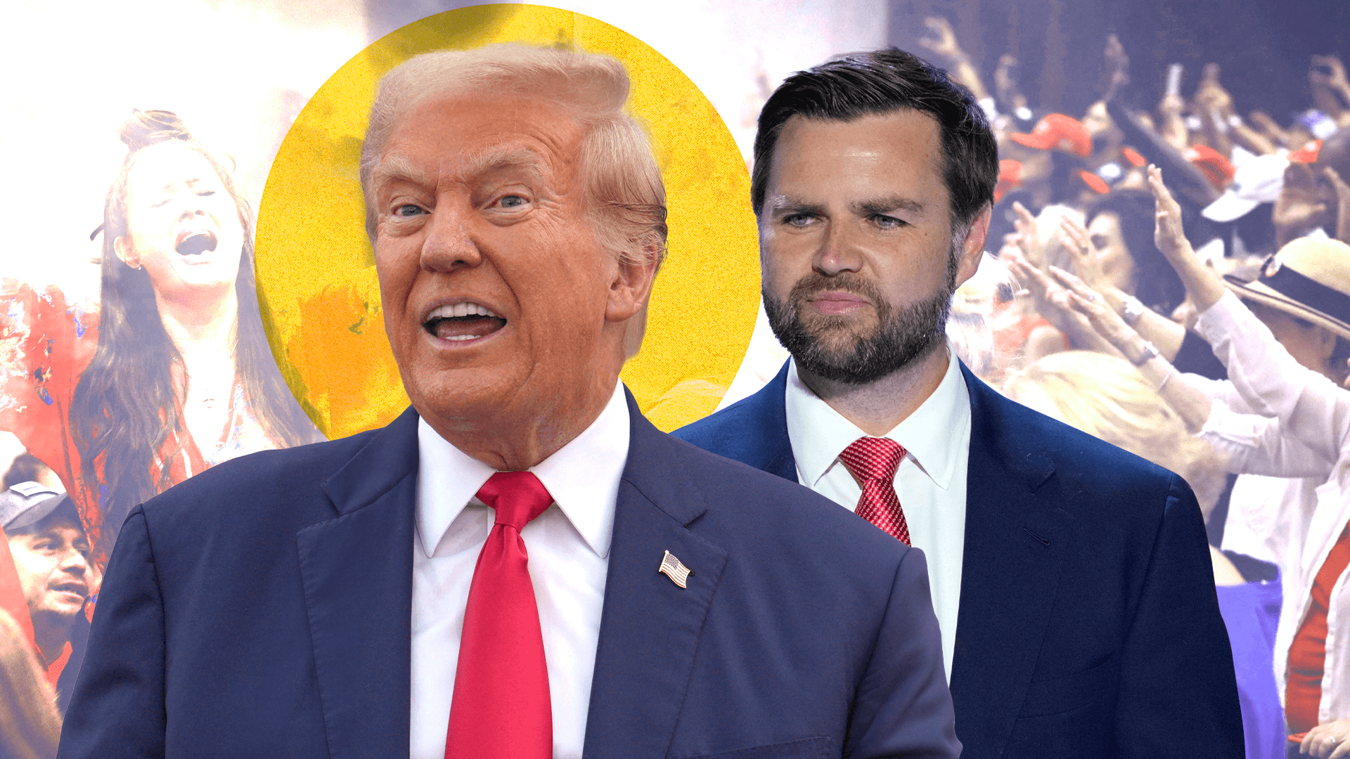 Donald Trump (links) und J. D. Vance: Religiöse Extremisten bereiten sich auf ihren Wahlsieg vor.