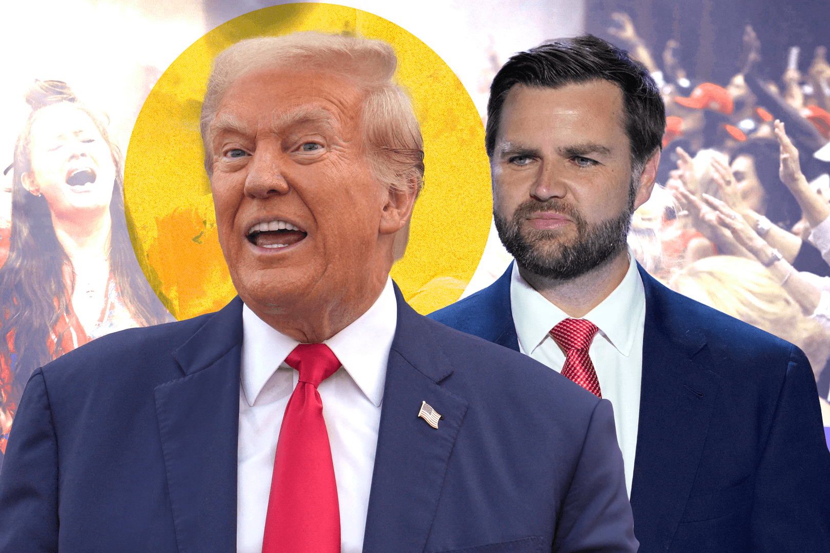 Donald Trump (links) und J. D. Vance: Religiöse Extremisten bereiten sich auf ihren Wahlsieg vor.