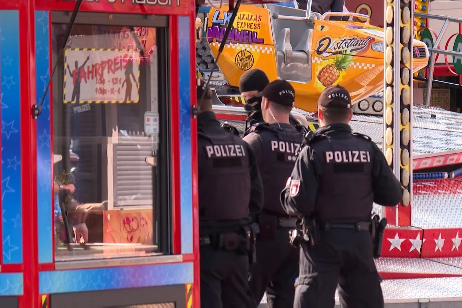 Hamburger Dom: Die Polizei war auf dem Volksfest im Einsatz.