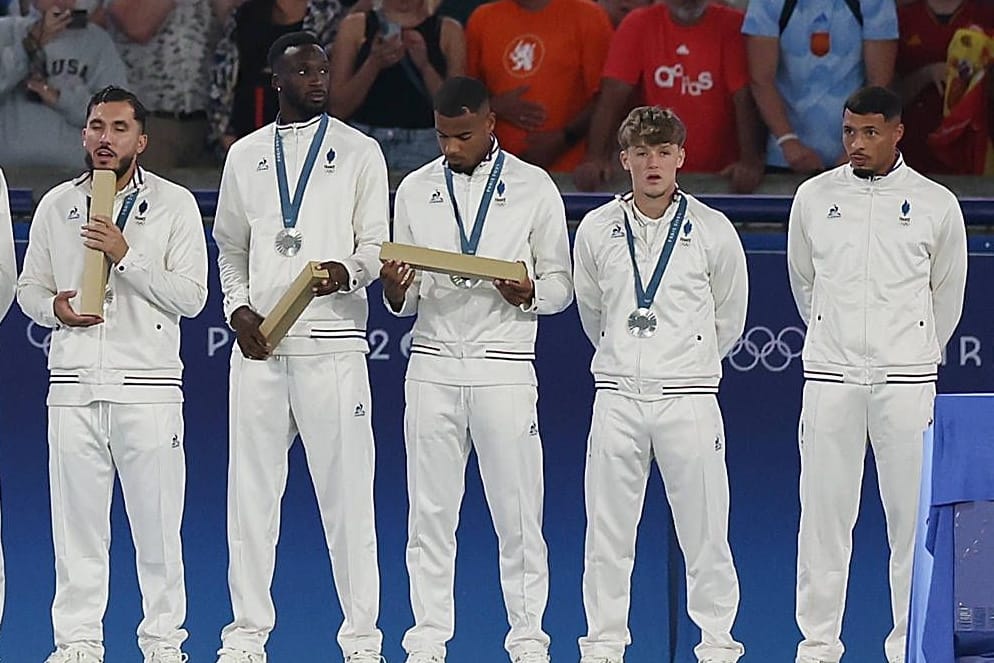 Théo De Percin (r.): Der Torwart erhielt keine Medaille.