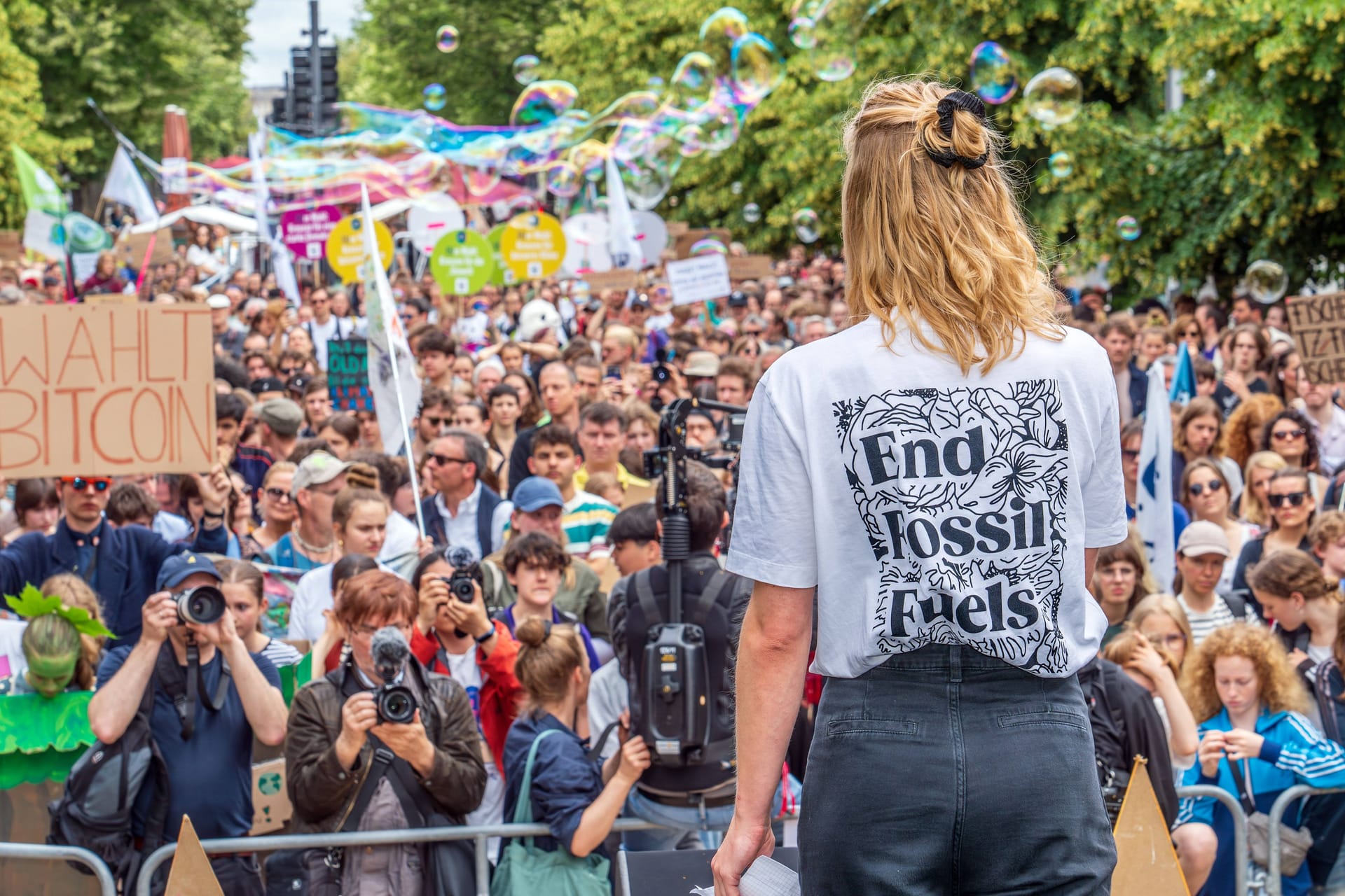 Carla Reemtsma, Sprecherin FFF, Rednerin bei Klimastreik von Fridays for Future, Berlin, 31. Mai 2024 Deutschland,