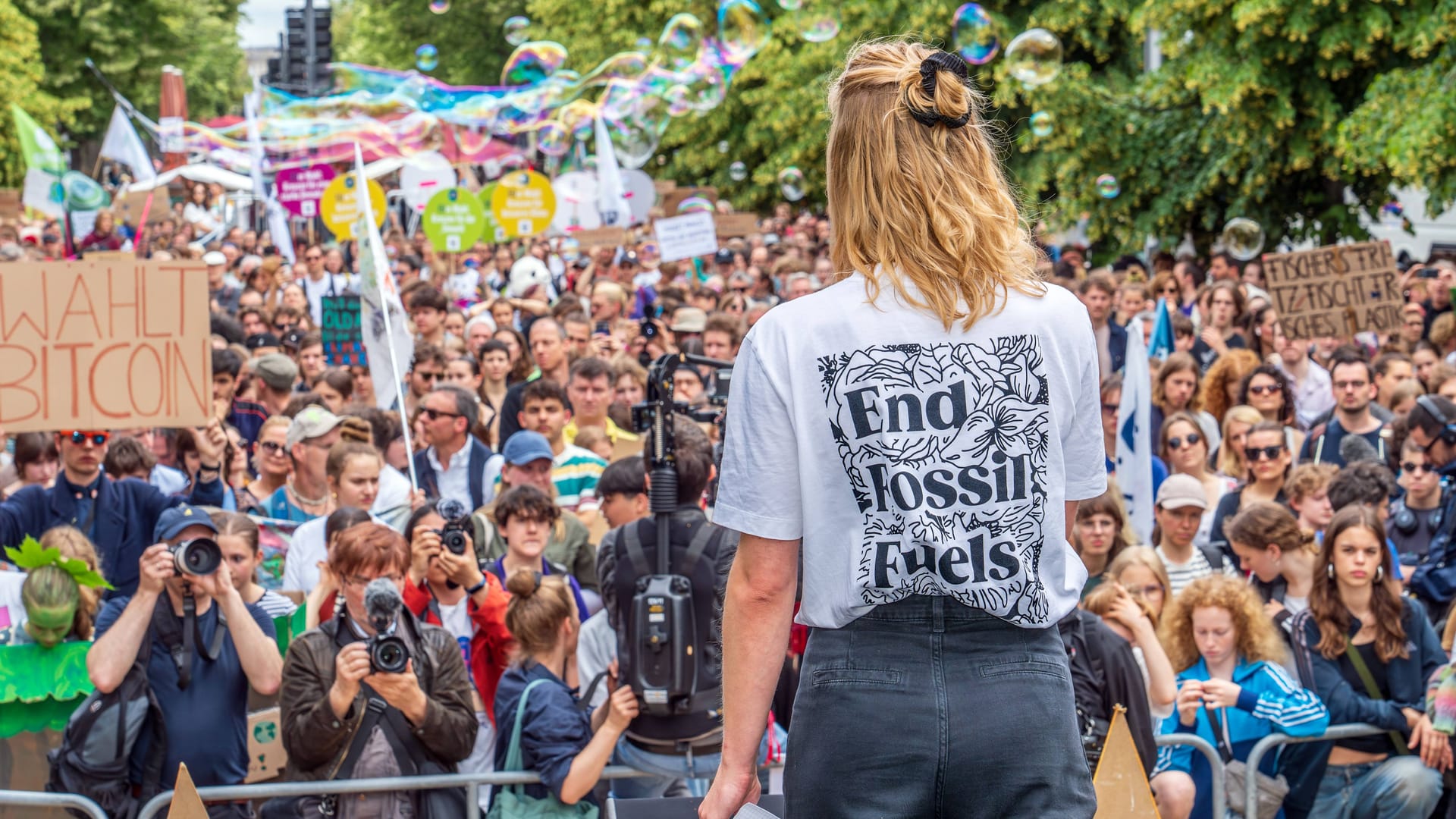 Carla Reemtsma, Sprecherin FFF, Rednerin bei Klimastreik von Fridays for Future, Berlin, 31. Mai 2024 Deutschland,