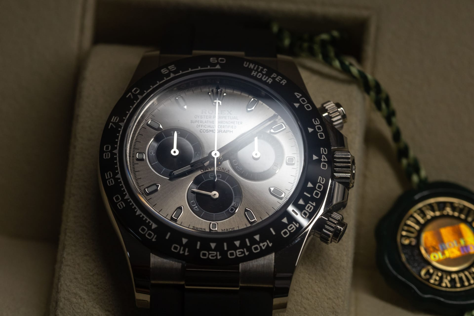 LJUBLJANA, SLOVENIA - December 12, 2021: Luxury watch Rolex Oyster Perpetual close up with selective focus