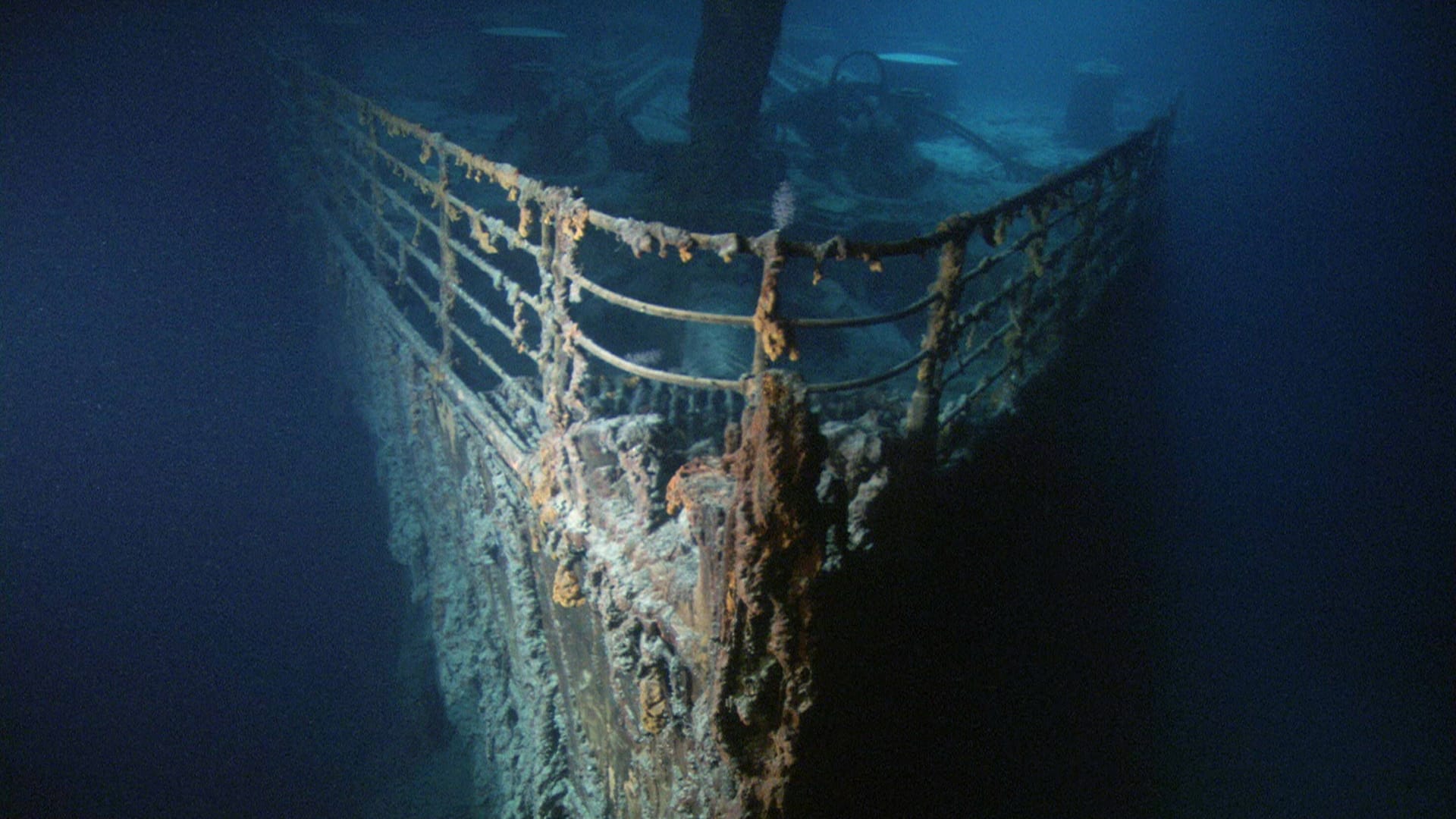 Bug der Titanic: Bild aus einer Dokumentation des Regisseurs James Cameron aus dem Jahr 2003.