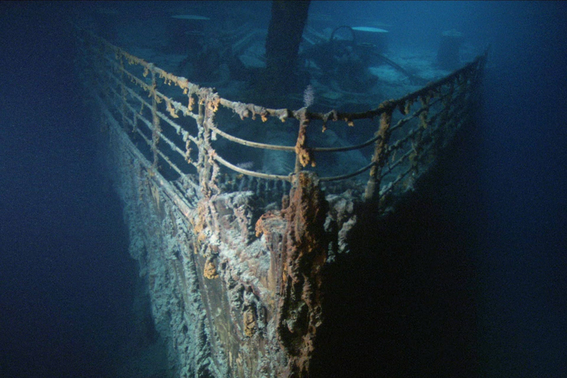 Bug der Titanic: Bild aus einer Dokumentation des Regisseurs James Cameron aus dem Jahr 2003.