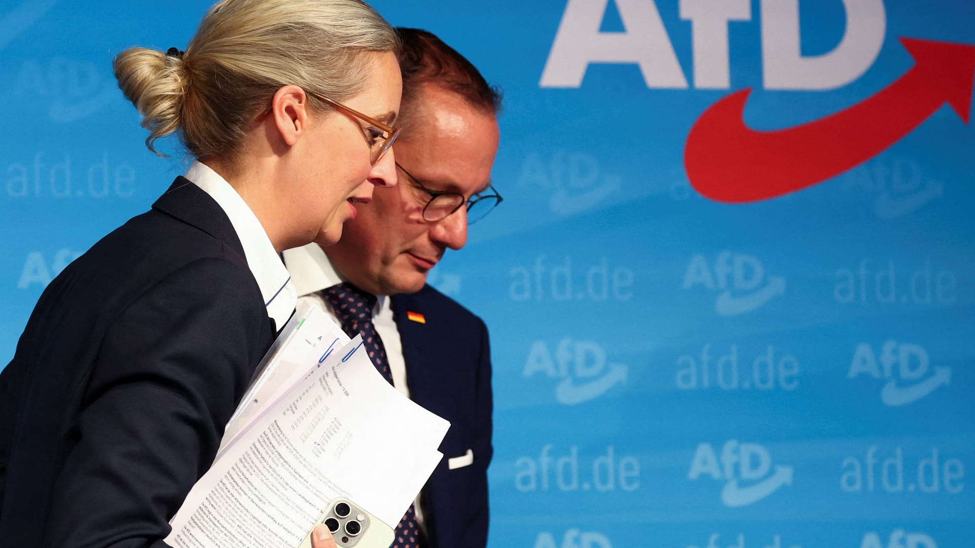 Alice Weidel und Tino Chrupalla: Die AfD ist an konstruktiven Lösungen gar nicht interessiert, sagt Daniel Mullis.