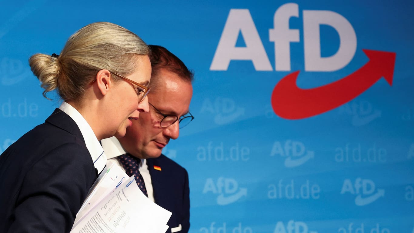 Alice Weidel und Tino Chrupalla: Die AfD ist an konstruktiven Lösungen gar nicht interessiert, sagt Daniel Mullis.