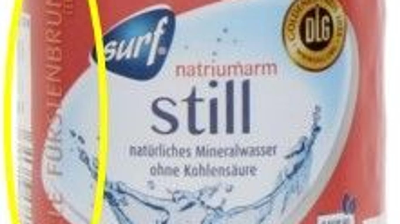 Rückruf von Norma Mineralwasser 0,5 Liter Surf