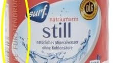 Rückruf von Norma Mineralwasser 0,5 Liter Surf