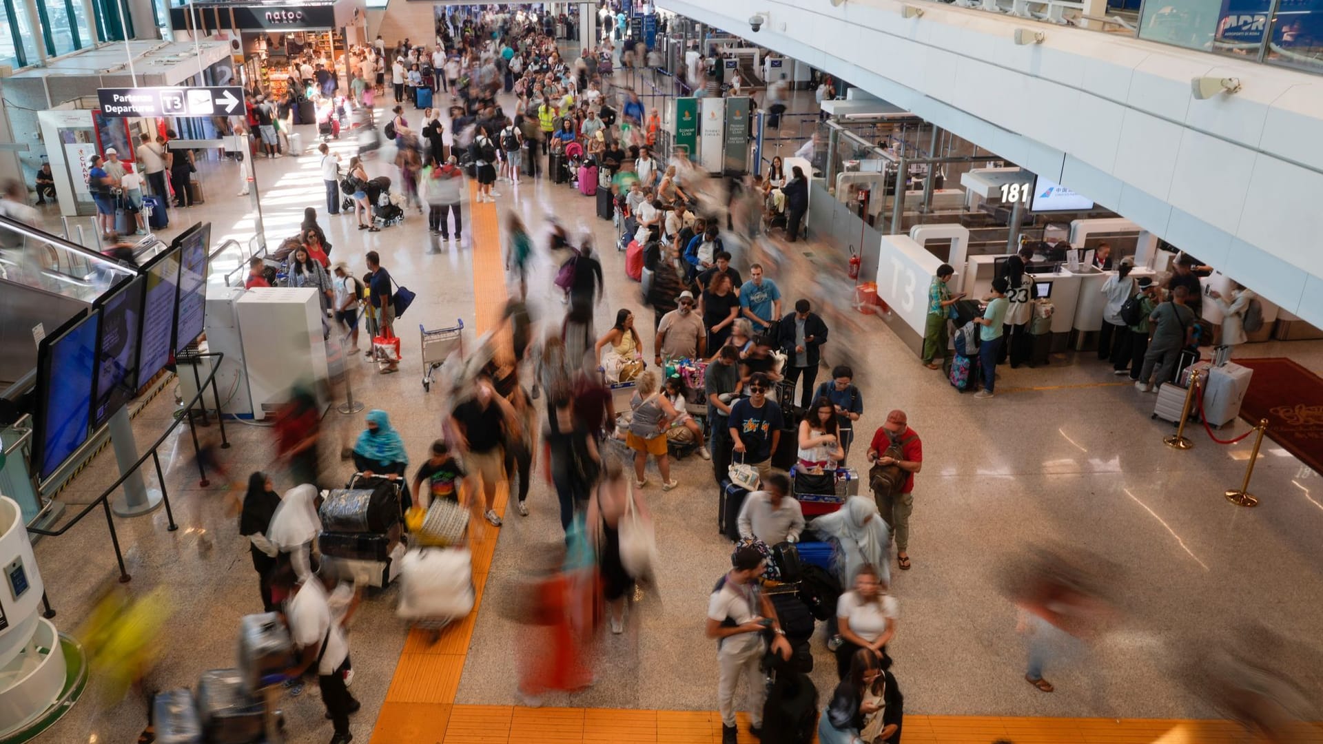 Flughafen Fiumicino bei Rom