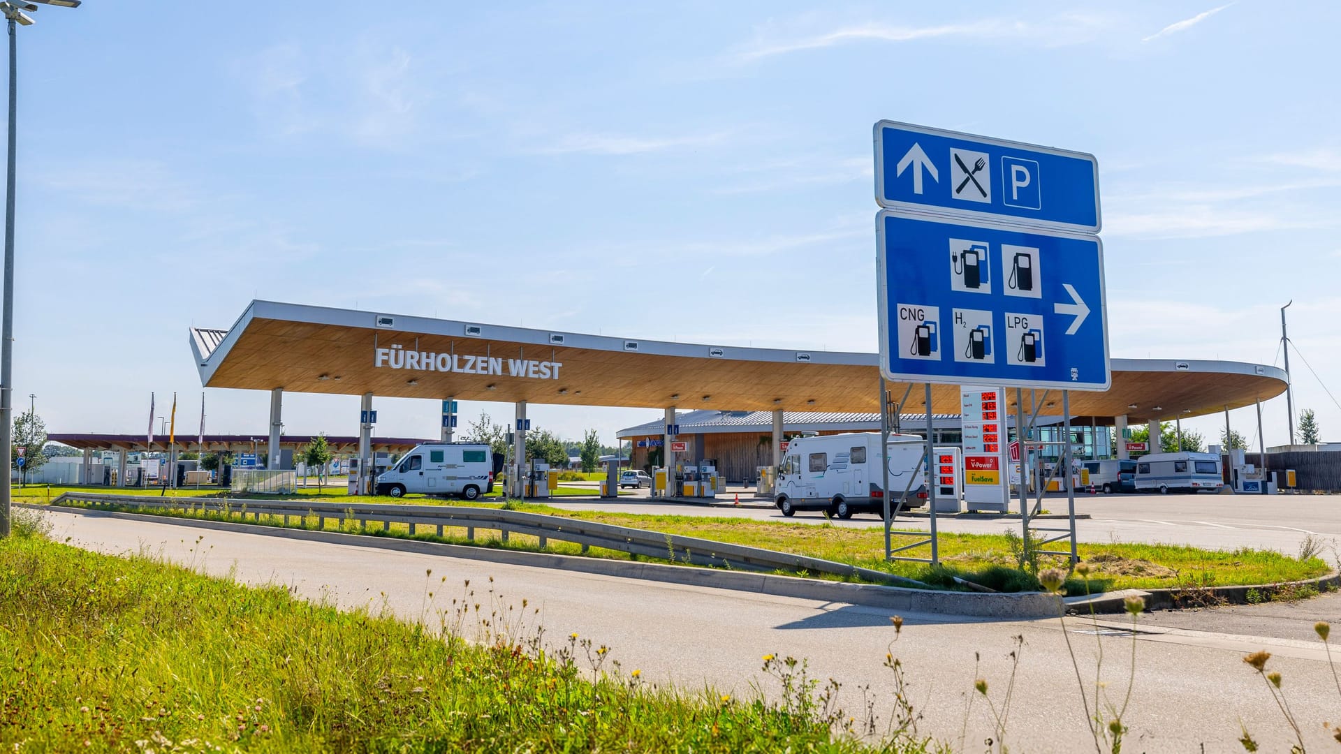 Rasthof Fürholzen West an der A9: Die Anlage gefiel den Testern am besten.