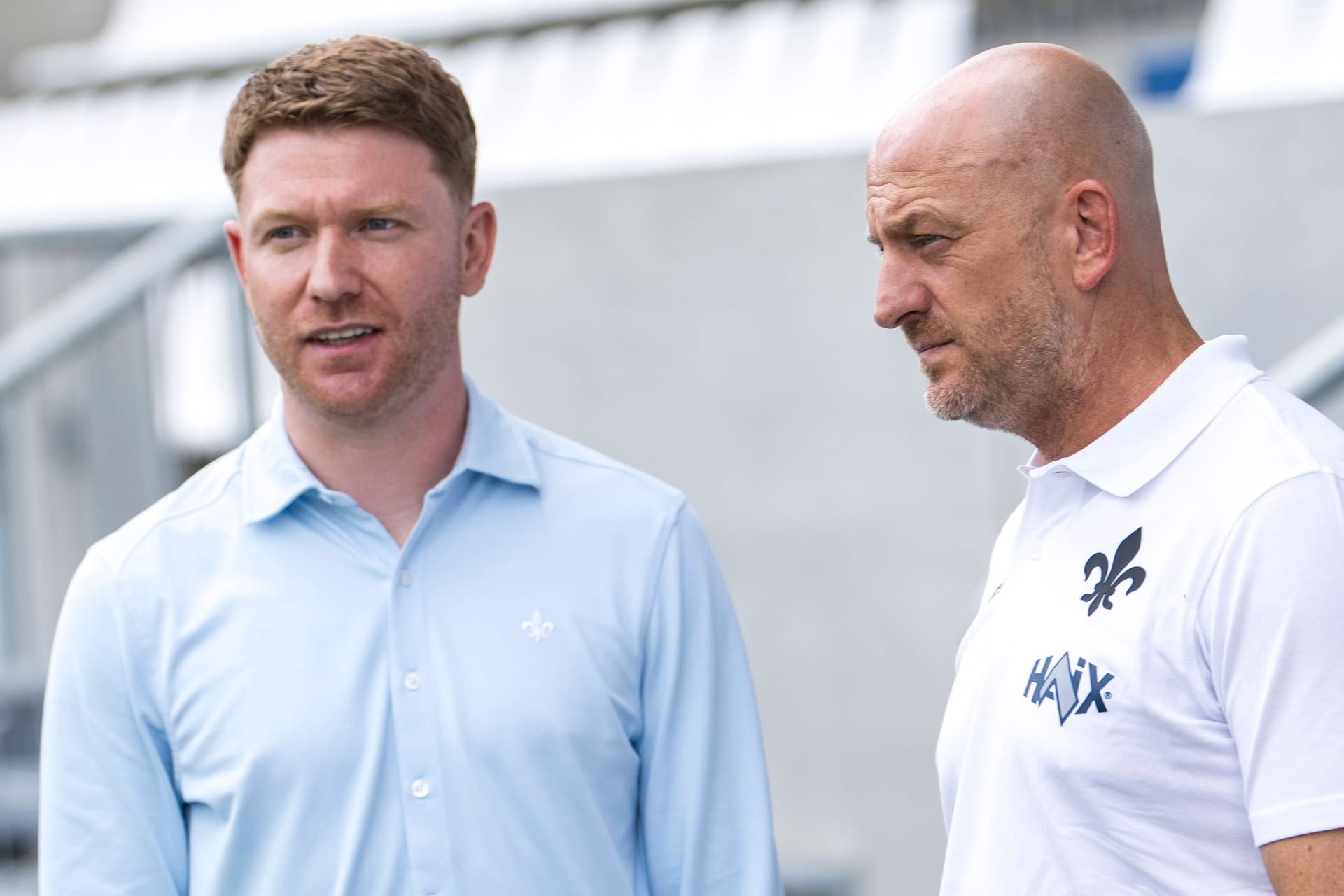 Paul Fernie (l.) ist auf der Suche nach einem Nachfolger für Torsten Lieberknecht (r.): Der neue Darmstädter Trainer soll die Wende einleiten.