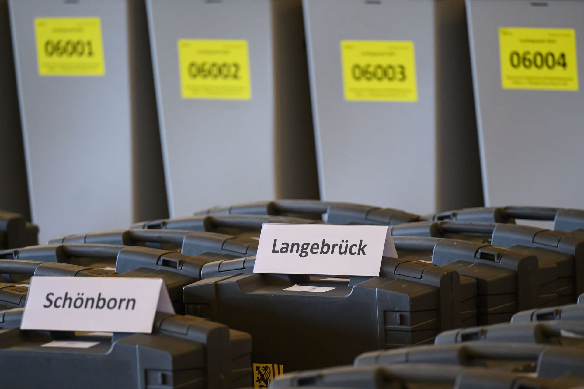 Landtagswahl Sachsen - Kreiswahlausschuss in Dresden
