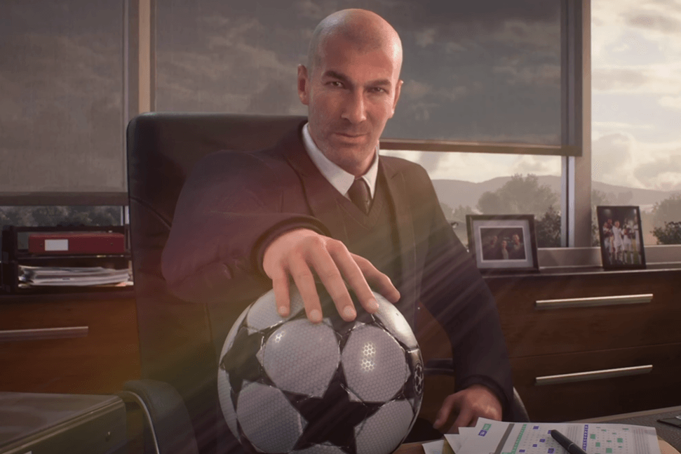 Fußballikone Zinédine Zidane begrüßt den Spieler beim ersten Start von EA Sports FC 25.