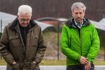 Kretschmann (links) mit Palmer in Tübingen