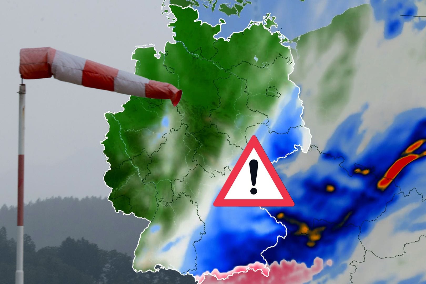 Unwetterwarnungen für Deutschland und Osteuropa.