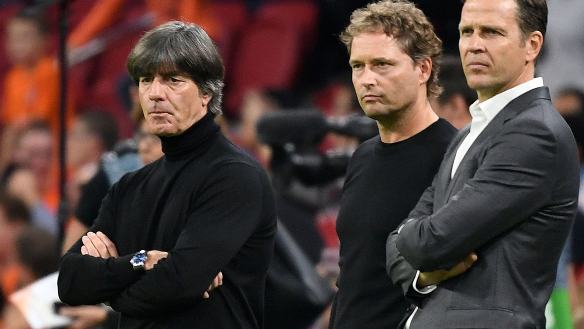 Joachim Löw, Marcus Sorg und Oliver Bierhoff